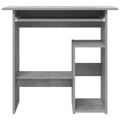 Desk 80x45x74 cm chipboard concrete gray