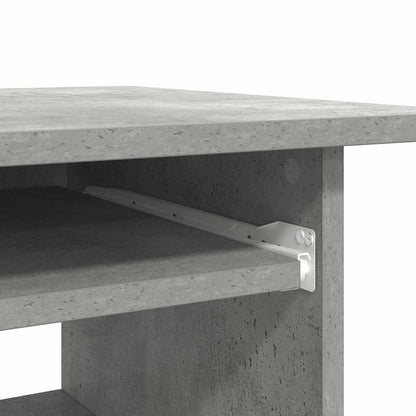Desk 80x45x74 cm chipboard concrete gray