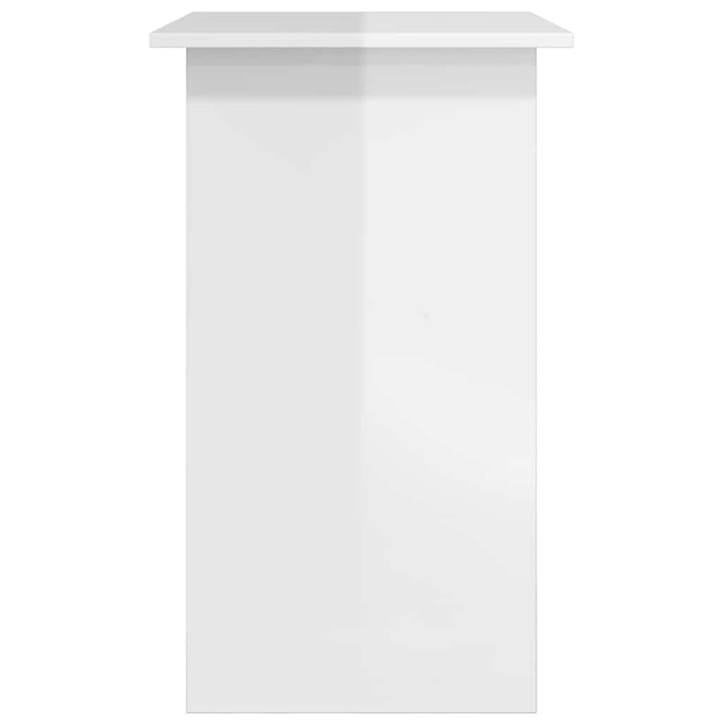 Bureau 80x45x74 cm bewerkt hout hoogglans wit