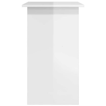 Bureau 80x45x74 cm bewerkt hout hoogglans wit