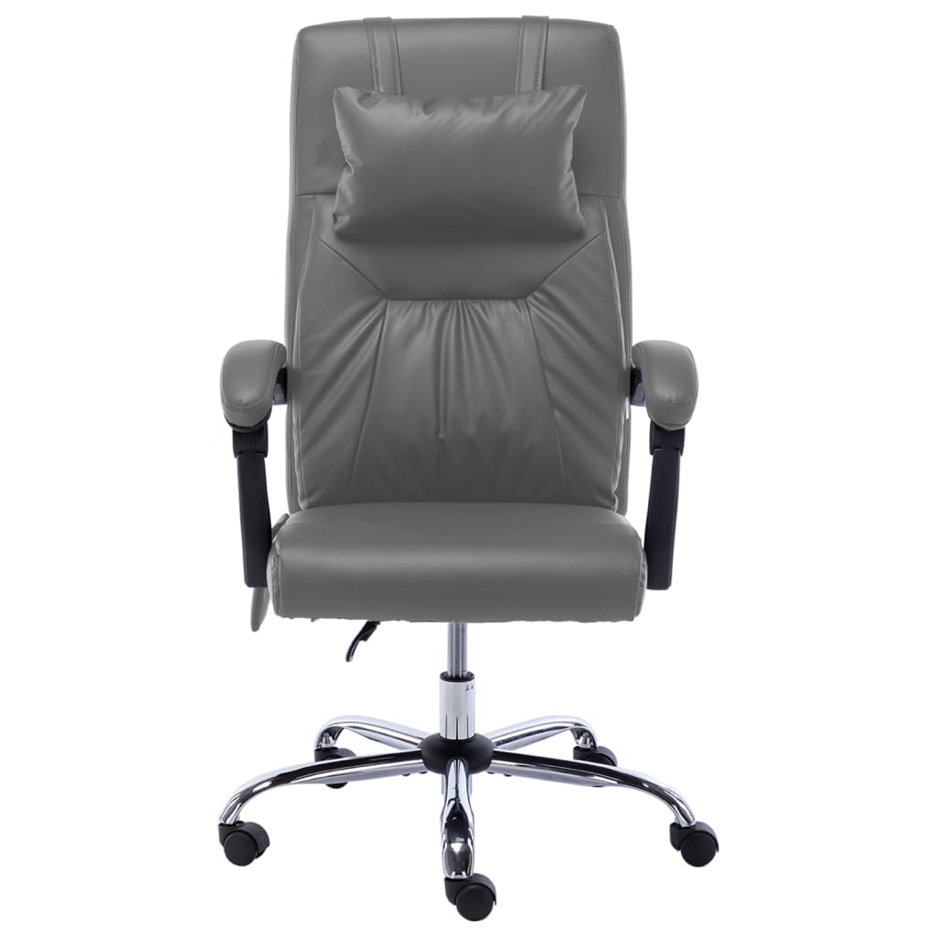 Massage office chair artificial leather anthracite