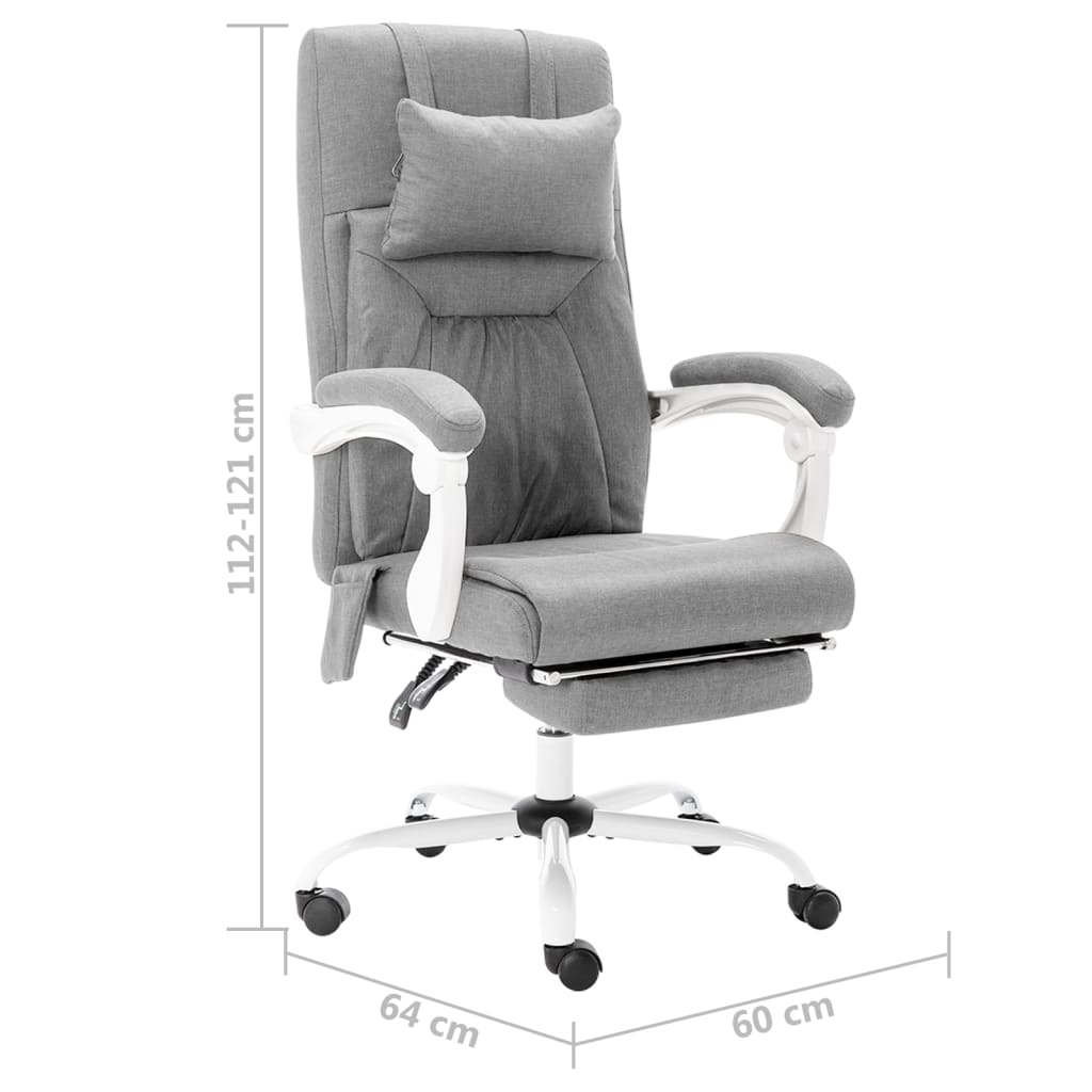 Office massage chair fabric gray
