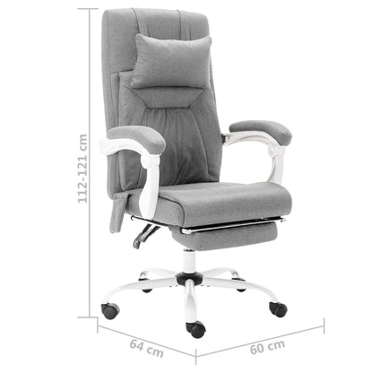 Office massage chair fabric gray