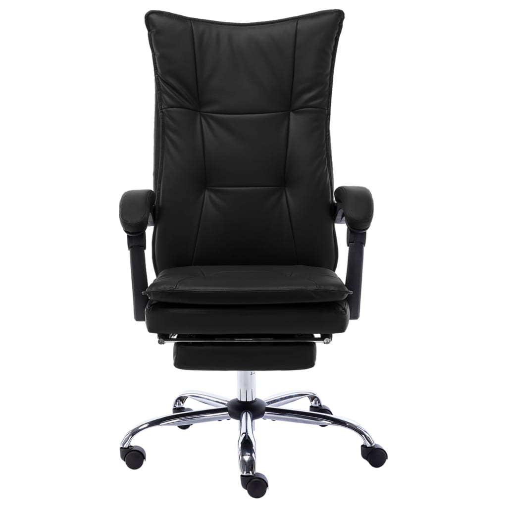 Office chair artificial leather black