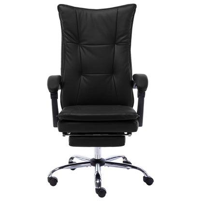 Office chair artificial leather black