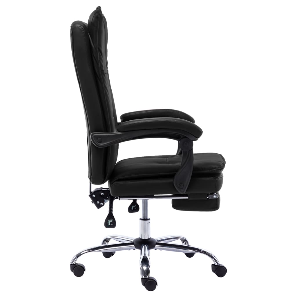 Office chair artificial leather black