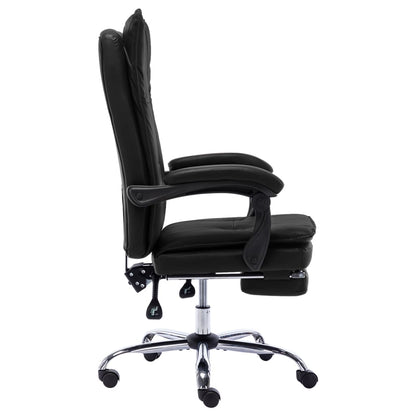 Office chair artificial leather black