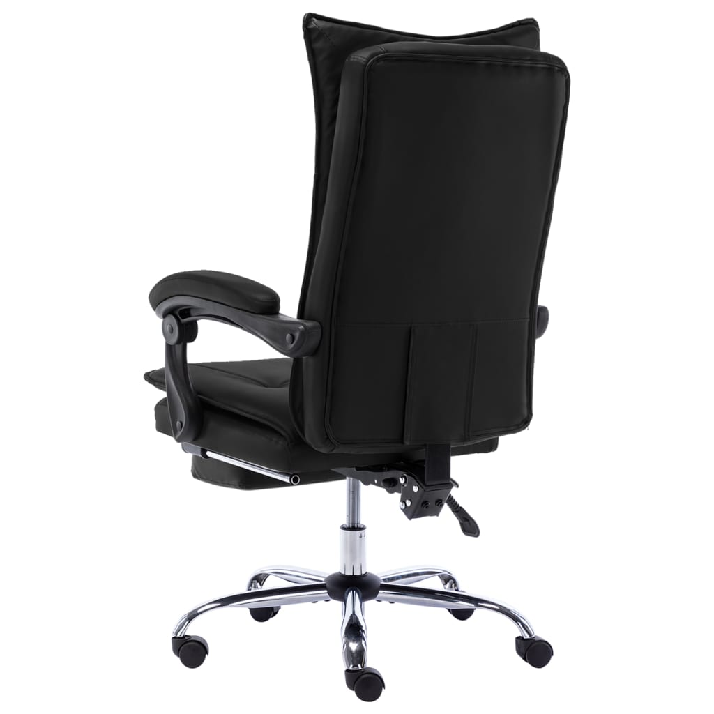 Office chair artificial leather black