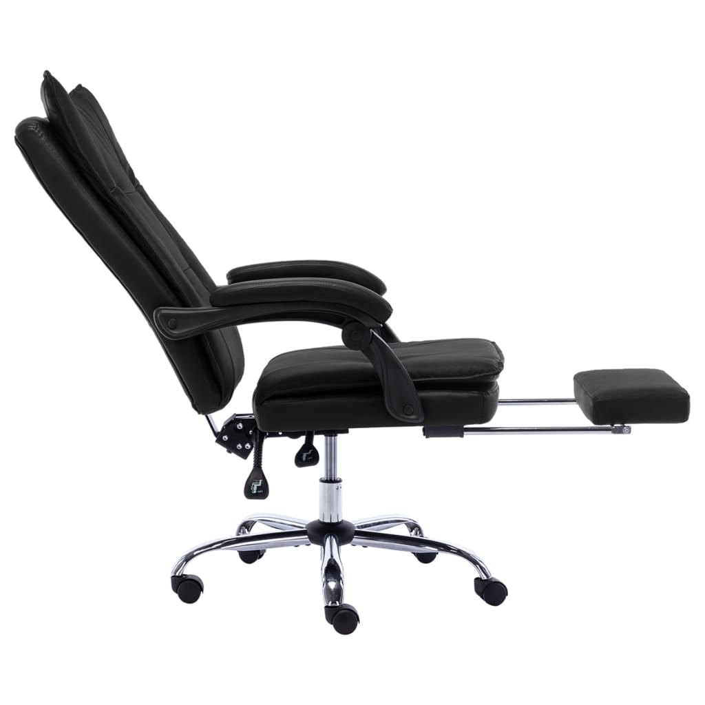 Office chair artificial leather black