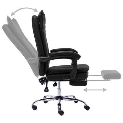 Office chair artificial leather black