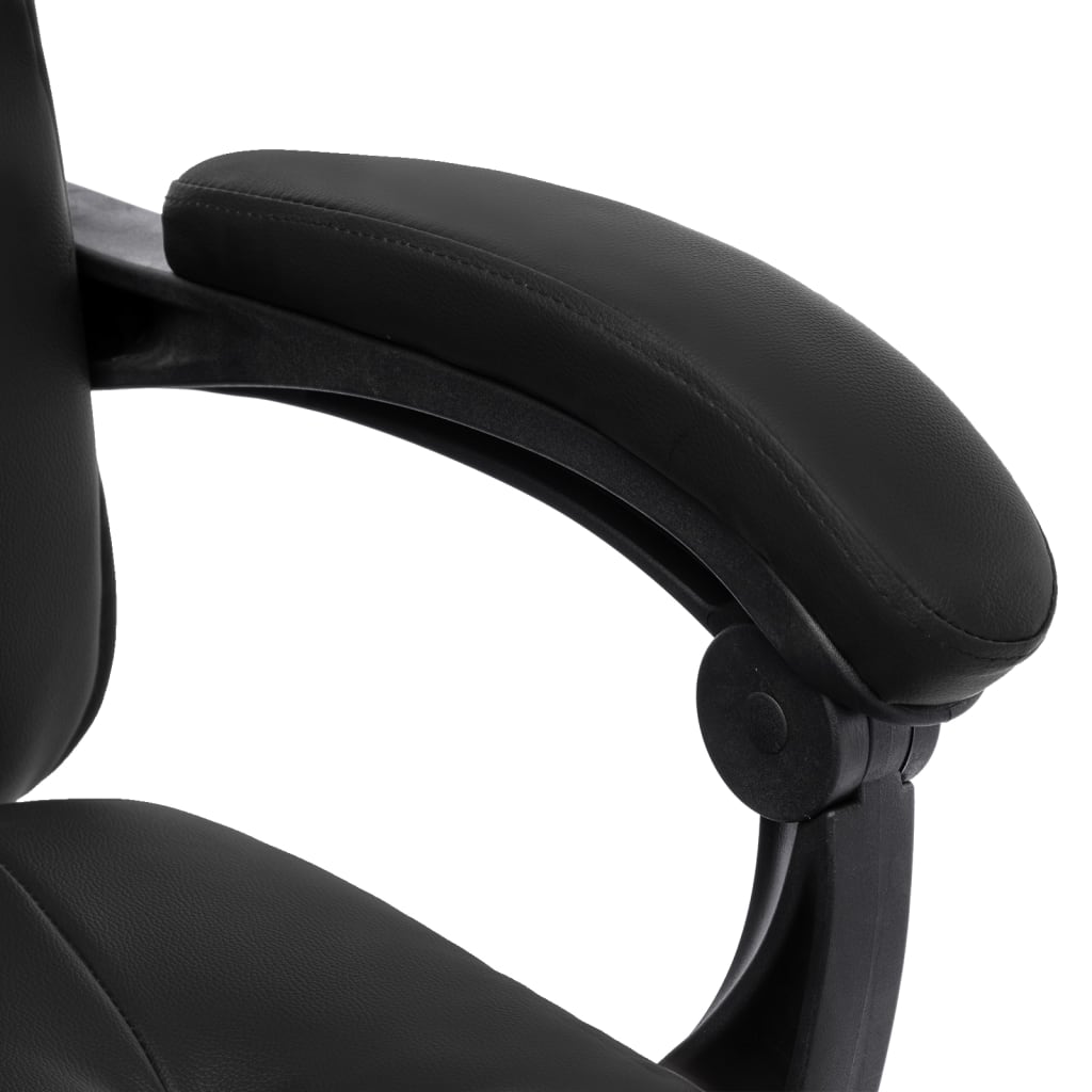Office chair artificial leather black