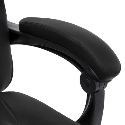 Office chair artificial leather black