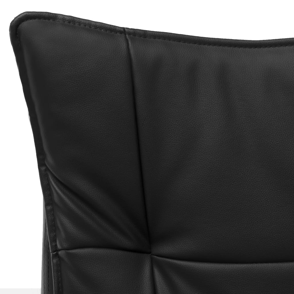 Office chair artificial leather black