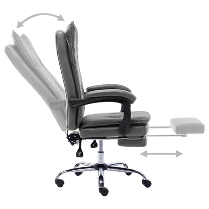 Office chair artificial leather anthracite