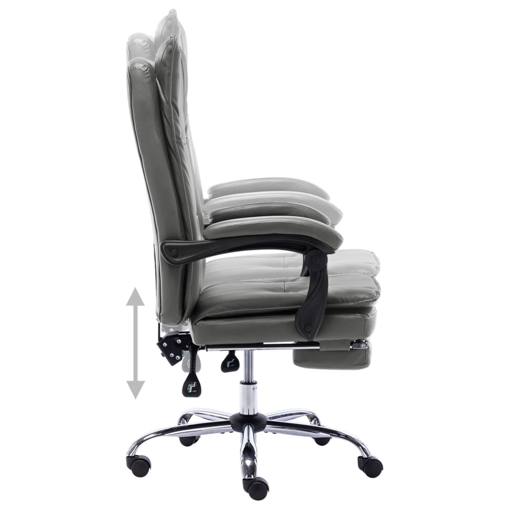 Office chair artificial leather anthracite