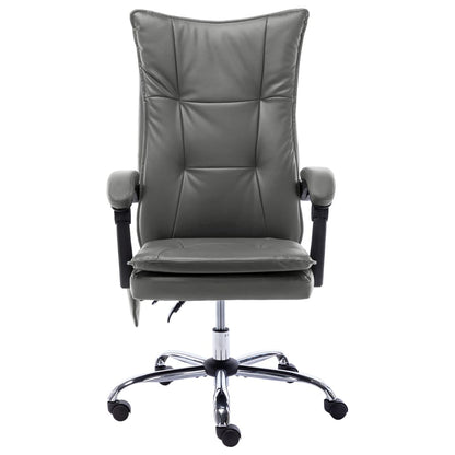 Massage office chair artificial leather anthracite
