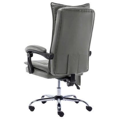 Massage office chair artificial leather anthracite