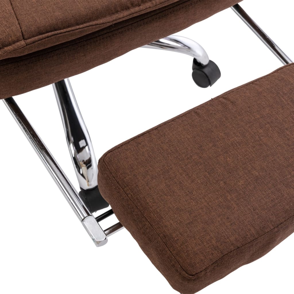 Kantoorstoel stof bruin