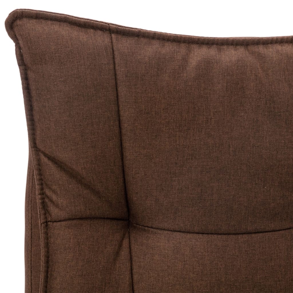 Kantoormassagestoel stof bruin