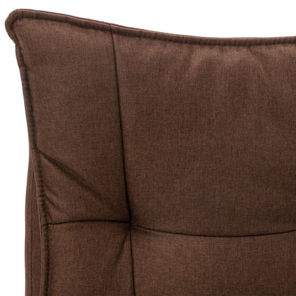 Kantoormassagestoel stof bruin