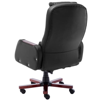 Massage office chair artificial leather black