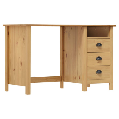 Hill desk 3 drawers 120x50x74 cm solid pine wood