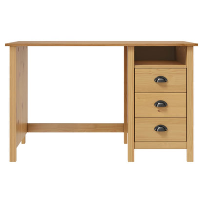 Hill desk 3 drawers 120x50x74 cm solid pine wood