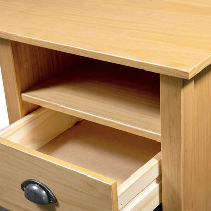 Hill desk 3 drawers 120x50x74 cm solid pine wood