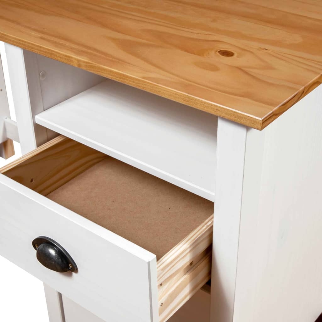 Hill desk 3 drawers 120x50x74 cm solid pine wood