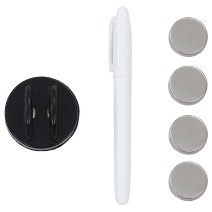 Magnetic board wall mounting 50x30 cm glass