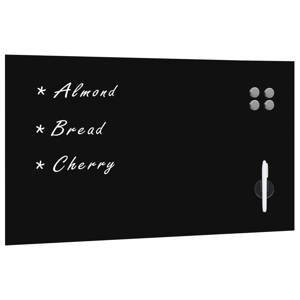 Magnetic board wall mounting 120x60 cm glass
