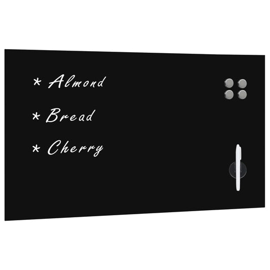 Magnetic board wall mounting 120x60 cm glass