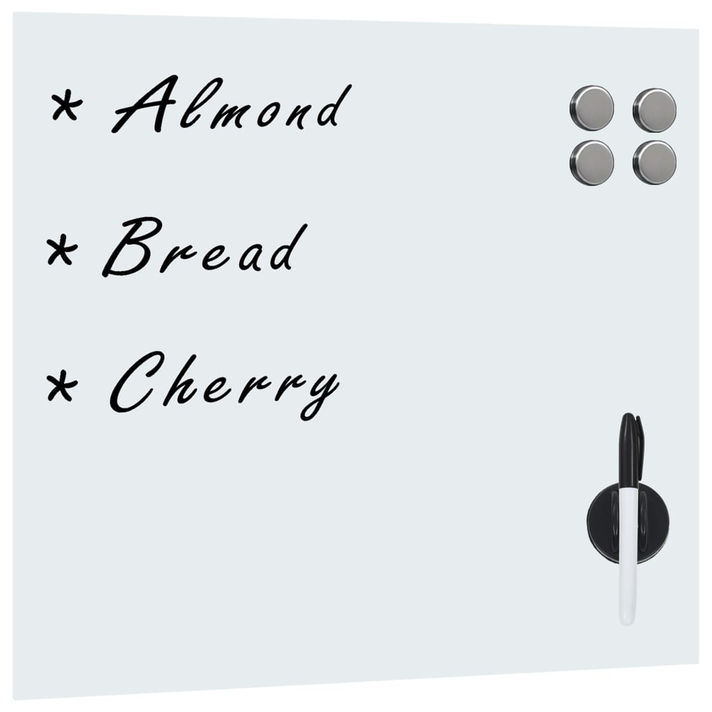 Magnetic board for the wall 40x40 cm glass