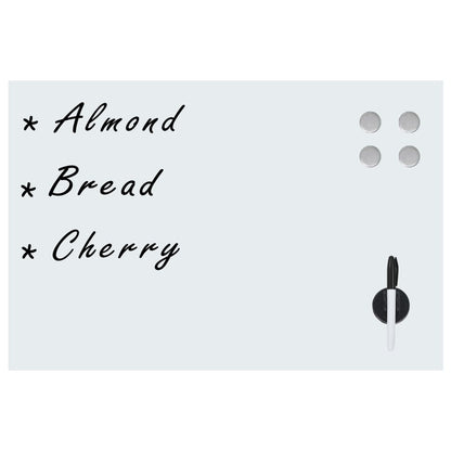 Magnetic board wall mounting 50x30 cm glass