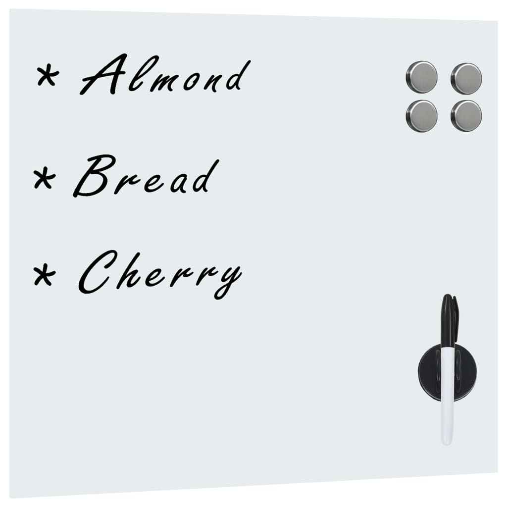 Magnetic board for the wall 60x60 cm glass