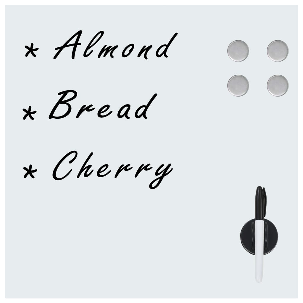 Magnetic board for the wall 60x60 cm glass