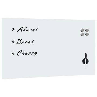 Magnetic board wall mounting 120x60 cm glass