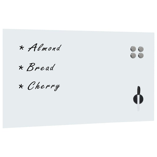 Magnetic board wall mounting 120x60 cm glass
