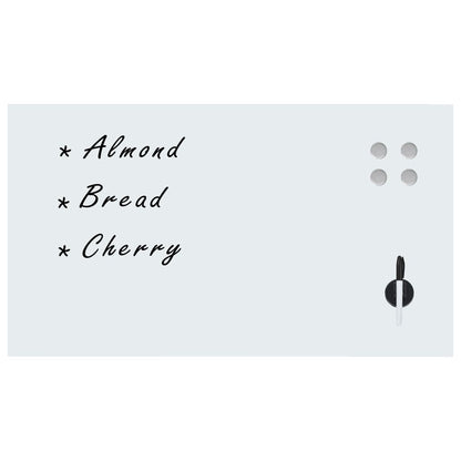 Magnetic board wall mounting 120x60 cm glass