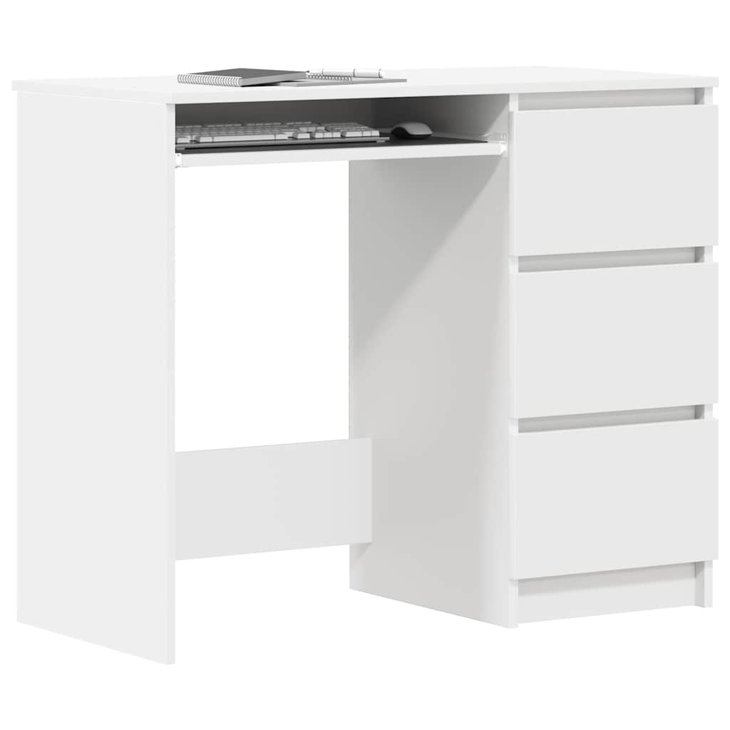 Desk 90x45x76 cm chipboard white