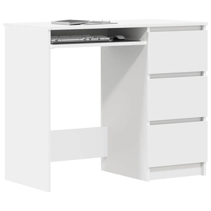 Desk 90x45x76 cm chipboard white