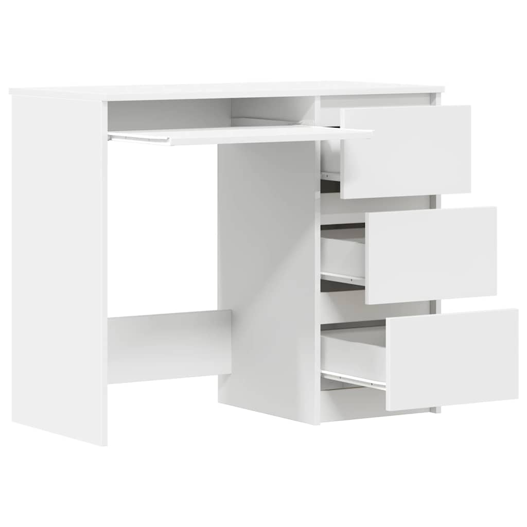 Desk 90x45x76 cm chipboard white