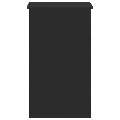 Desk 90x45x76 cm chipboard black