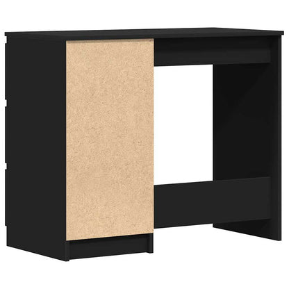 Desk 90x45x76 cm chipboard black