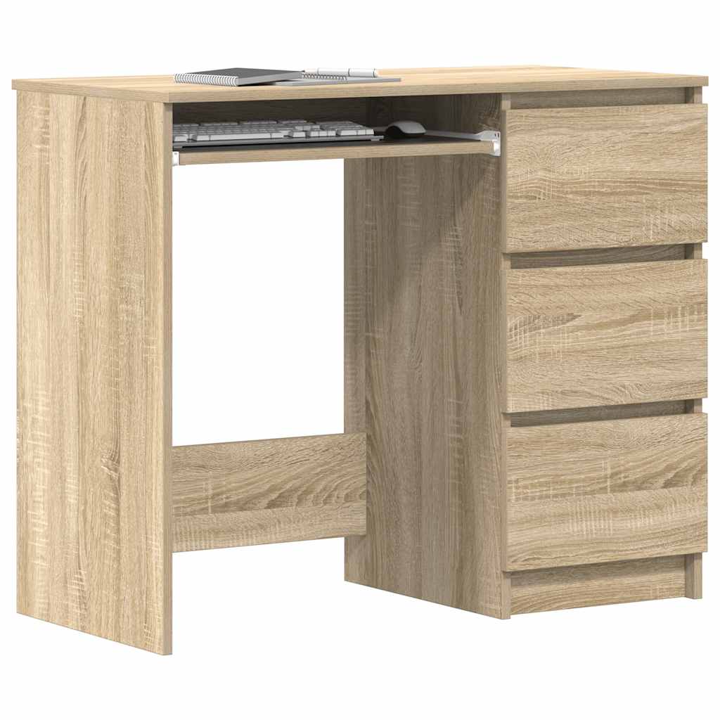Desk 90x45x76 cm chipboard sonoma oak color