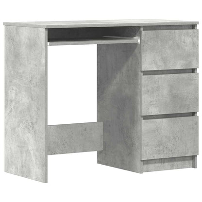 Bureau 90x45x76 cm bewerkt hout betongrijs