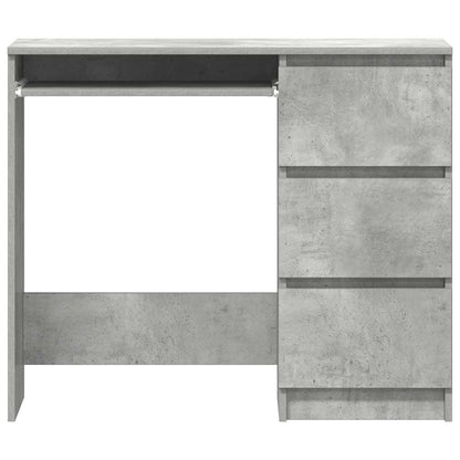 Bureau 90x45x76 cm bewerkt hout betongrijs