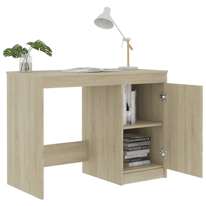 Desk 100x50x76 cm processed wood sonoma oak color