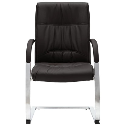 Office chair artificial leather black