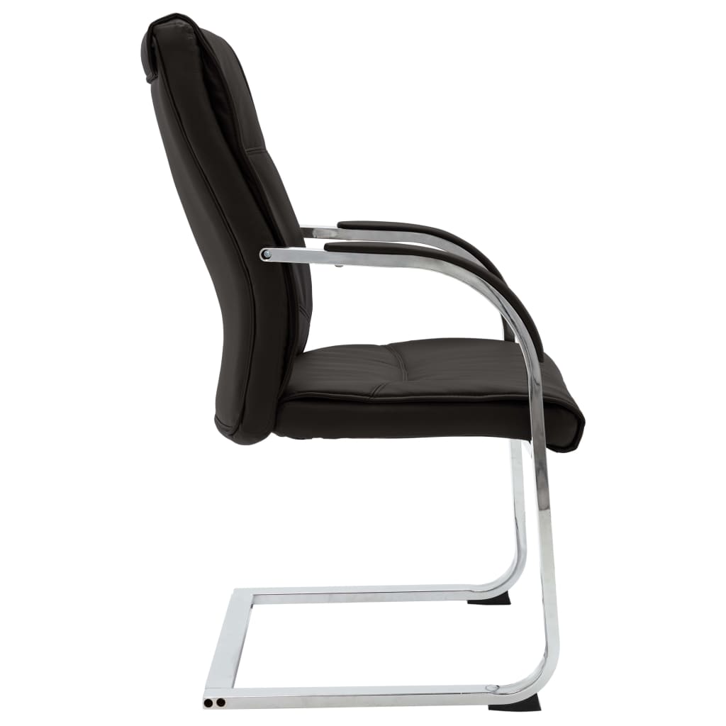 Office chair artificial leather black